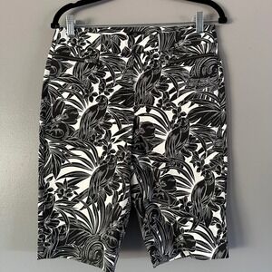 White House Black Market WHBM Comfort Stretch‎ Mid-Rise Bermuda Shorts Sz 4